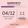 Wella Professionals Shinefinity Zero Lift Glaze 04/12 Cool Chia (Medium Brown Ash Matte), 60ml