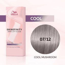 Wella Professionals Shinefinity Zero Lift Glaze 07/12 Cool Mushroom (Medium Blonde Ash Matte), 60ml