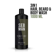 SEB MAN The Multi-Tasker 3 in 1 Hair, Beard & Body Wash 1000mL