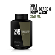 SEB MAN The Multi-Tasker 3 in 1 Hair, Beard & Body Wash 250mL